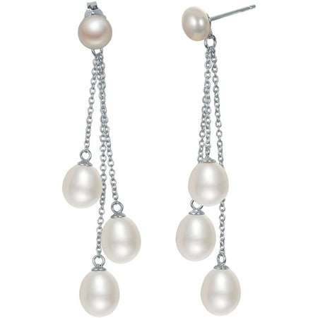 925 Sterling silver Freshwater pearl Earrings